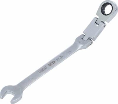 Cheie combinata cu clichet 15 mm dublu articulata, BGS 6175