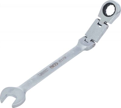 Cheie combinata cu clichet 19 mm dublu articulata, BGS 6179