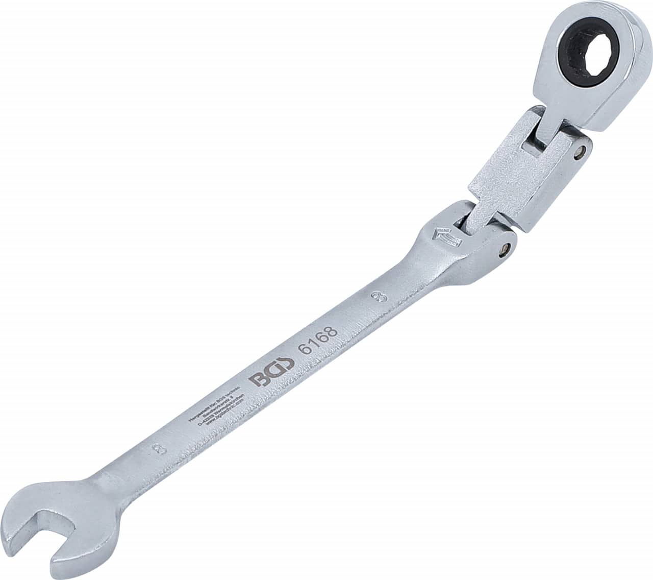 Cheie combinata cu clichet 8 mm dublu articulata, BGS 6168 – Chei combinate/fixe si inelare Cheie combinata cu clichet 8 mm dublu articulata, BGS 6168 - Chei combinate/fixe si inelare