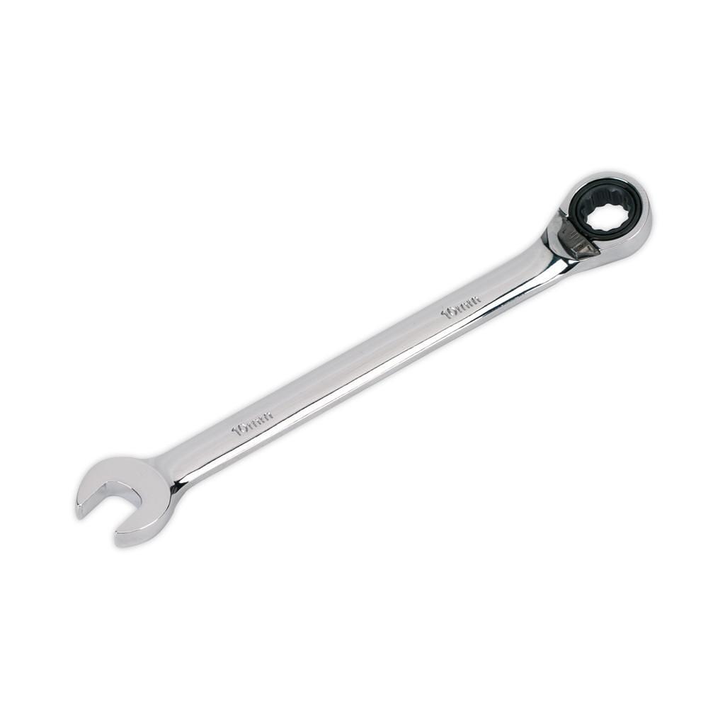 Cheie combinata prevazuta cu clichet, 10mm – In lucru Cheie combinata prevazuta cu clichet, 10mm - In lucru