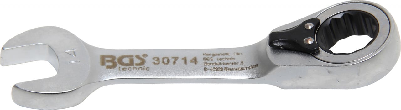 Cheie cu clicket, scurta, 14 mm, BGS 30714 – Chei combinate/fixe si inelare Cheie cu clicket, scurta, 14 mm, BGS 30714 - Chei combinate/fixe si inelare