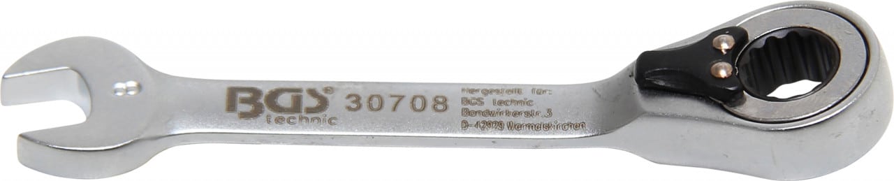 Cheie cu clicket, scurta, 8 mm, BGS 30708 – Chei combinate/fixe si inelare Cheie cu clicket, scurta, 8 mm, BGS 30708 - Chei combinate/fixe si inelare