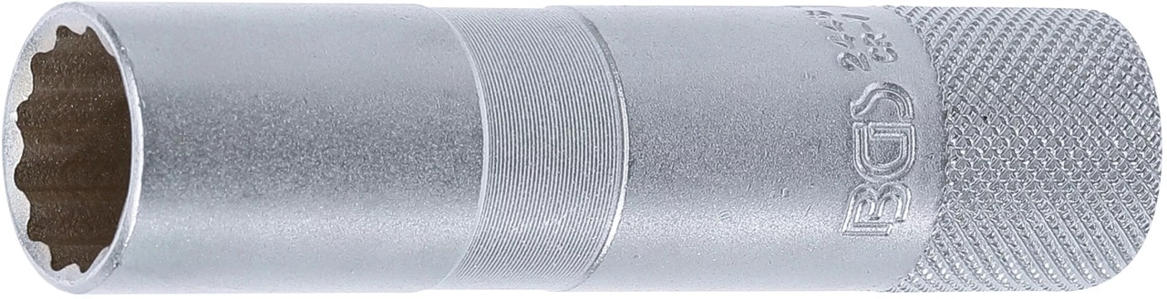 Cheie de bujii 16mm, profil 12 colturi, antrenare 3/8”, lungime 90 mm, BGS 2448 – Motor Cheie de bujii 16mm, profil 12 colturi, antrenare 3/8'', lungime 90 mm, BGS 2448 - Motor