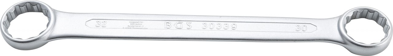 Cheie inelara dubla 30 x 32 mm extra plata, BGS 30339 – Chei combinate/fixe si inelare Cheie inelara dubla 30 x 32 mm extra plata, BGS 30339 - Chei combinate/fixe si inelare