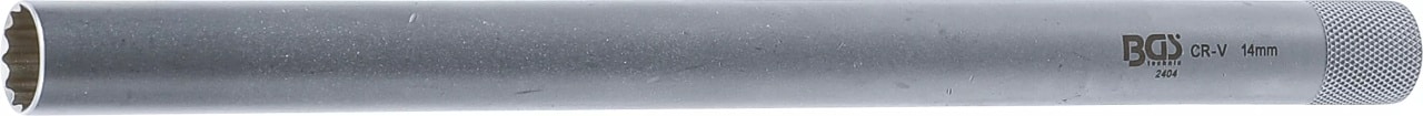 Cheie pentru bujii 14 mm in 12 colturi, lunga cu antrenare 3/8”, BGS 2404 – Motor Cheie pentru bujii 14 mm in 12 colturi, lunga cu antrenare 3/8'', BGS 2404 - Motor