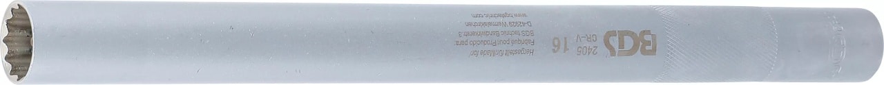 Cheie pentru bujii 16 mm in 12 colturi extra lunga, antrenare 3/8″, BGS 2405 – Motor Cheie pentru bujii 16 mm in 12 colturi extra lunga, antrenare 3/8", BGS 2405 - Motor