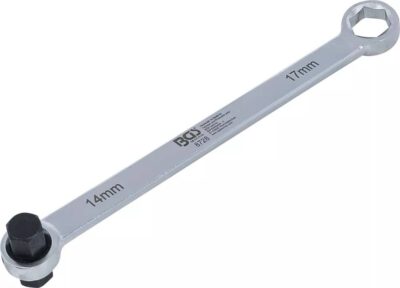 Cheie pentru busoane service ulei, 17 mm x H14, BGS 8728