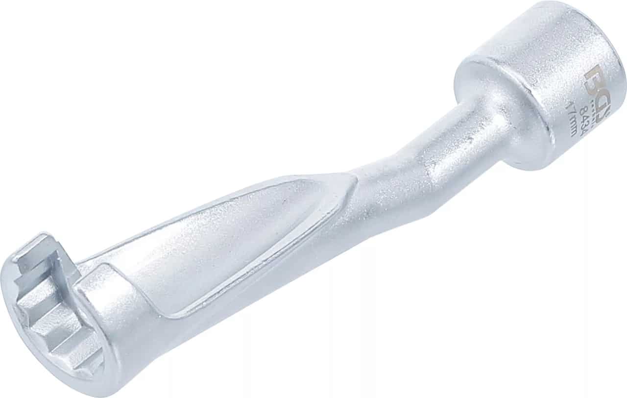 Cheie speciala pentru conducte de alimentare, BMW, Opel 2.5TD si Mercedes, 17 mm, antrenare 12.5 mm (1/2″), BGS 8434 – Scule conducte Cheie speciala pentru conducte de alimentare, BMW, Opel 2.5TD si Mercedes, 17 mm, antrenare 12.5 mm (1/2"), BGS 8434 - Scule conducte