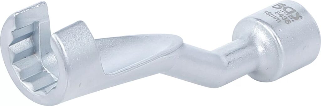 Cheie speciala pentru conducte de alimentare, BMW, Opel 2.5TD si Mercedes, 19 mm, antrenare 12.5 mm (1/2"), BGS 8435 - Scule conducte
