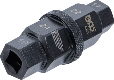 Cheie speciala pentru moto, 17-19-22-24 mm, 3/8", BGS 5058