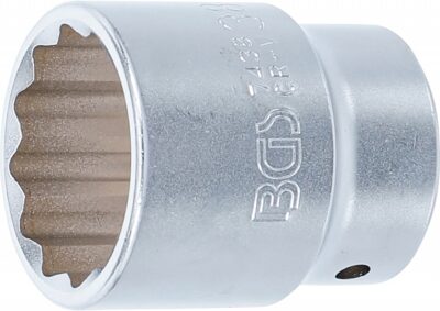 Cheie tubulara 38 mm, 12 puncte, antrenare 3/4", BGS 7438