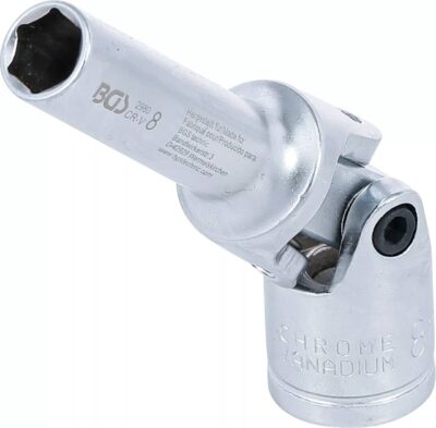 Cheie tubulara 8 mm articulata pentru bujii incandescente, actionare 10 mm (3/8"), BGS 2980