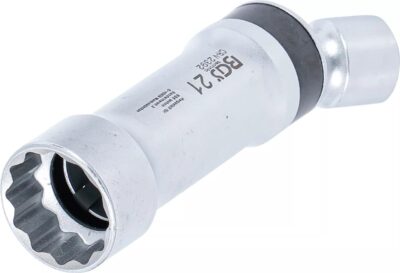Cheie tubulara de bujii de 21mm in 12 colturi cu arc interior pentru fixarea bujiei, BGS 2392