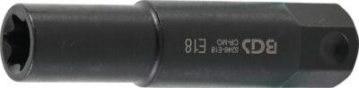 Cheie tubulara de impact Profil E18, lungime100 mm, antrenare hexagon 22 mm, BGS 5246-E18