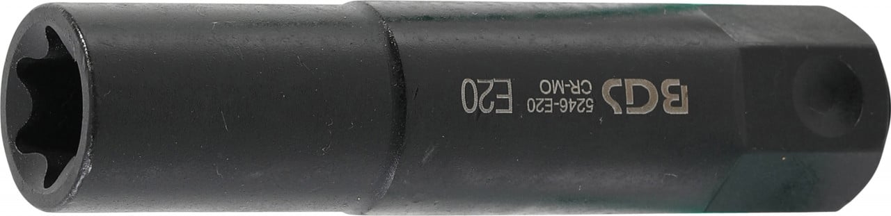 Cheie tubulara de impact Profil E20, lungime100 mm, antrenare hexagon 22 mm, BGS 5246-E20 – Chei Tubulare Normale si Impact Cheie tubulara de impact Profil E20, lungime100 mm, antrenare hexagon 22 mm, BGS 5246-E20 - Chei Tubulare Normale si Impact