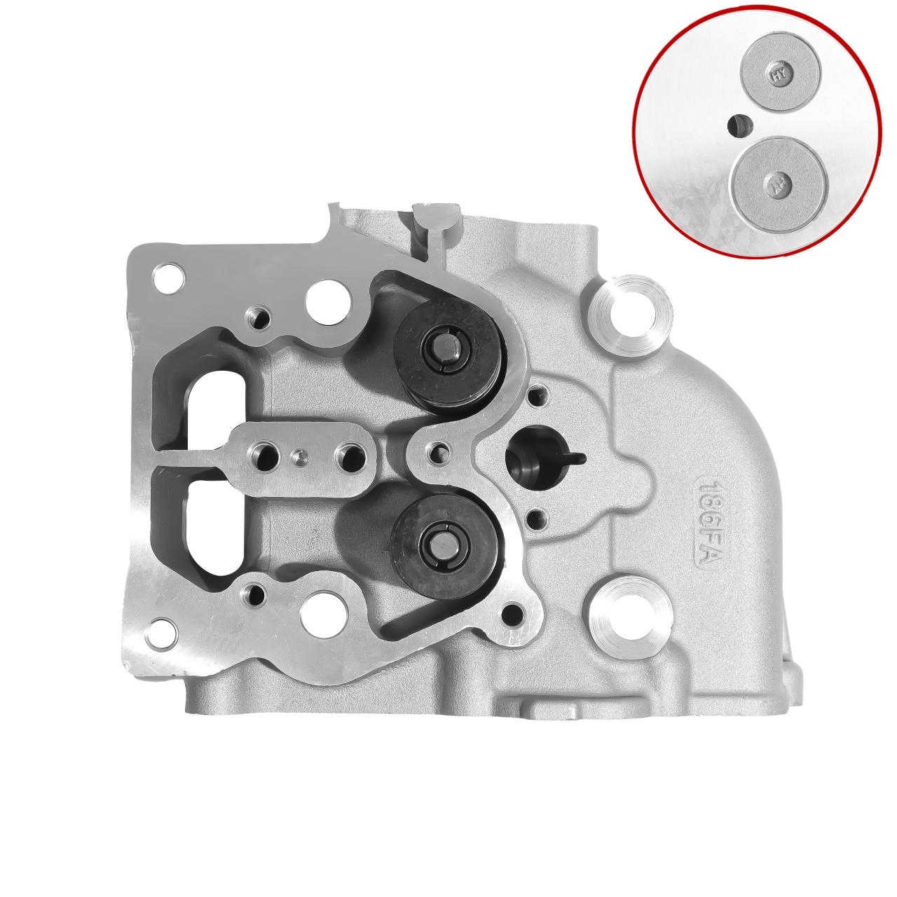 Chiulasa motor motosapa 186F(piston 86mm), – In lucru Chiulasa motor motosapa 186F(piston 86mm), - In lucru
