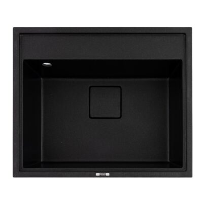 Chiuveta de bucatarie Elefant Premium SHERLIT, Negru metalic 600x500 mm