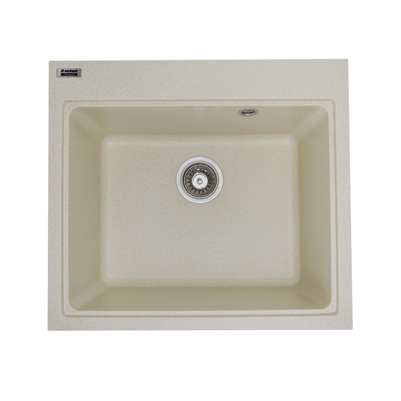 Chiuvetă din compozit de granit pentru bucătărie ELEFANT PREMIUM 5852 VESTA Nisip bej 580 x 518 mm – In lucru Chiuvetă din compozit de granit pentru bucătărie ELEFANT PREMIUM 5852 VESTA Nisip bej 580 x 518 mm - In lucru