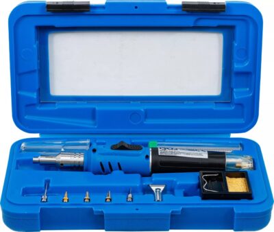 Ciocan de lipit pe gaz, pentru piese electronice, conectori, cabluri electrice, temperatura de lucru pana la 1300', BGS 9942