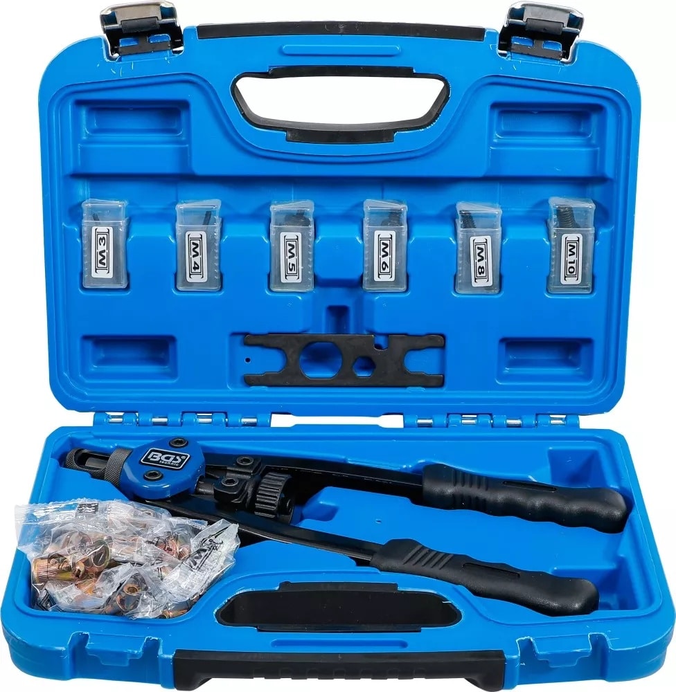 Cleste pentru montat piulite-nit, M3-M4-M5-M6-M8-M10, lungime 330 mm, BGS 408 – Clesti/Patenti si Foarfeci Cleste pentru montat piulite-nit, M3-M4-M5-M6-M8-M10, lungime 330 mm, BGS 408 - Clesti/Patenti si Foarfeci