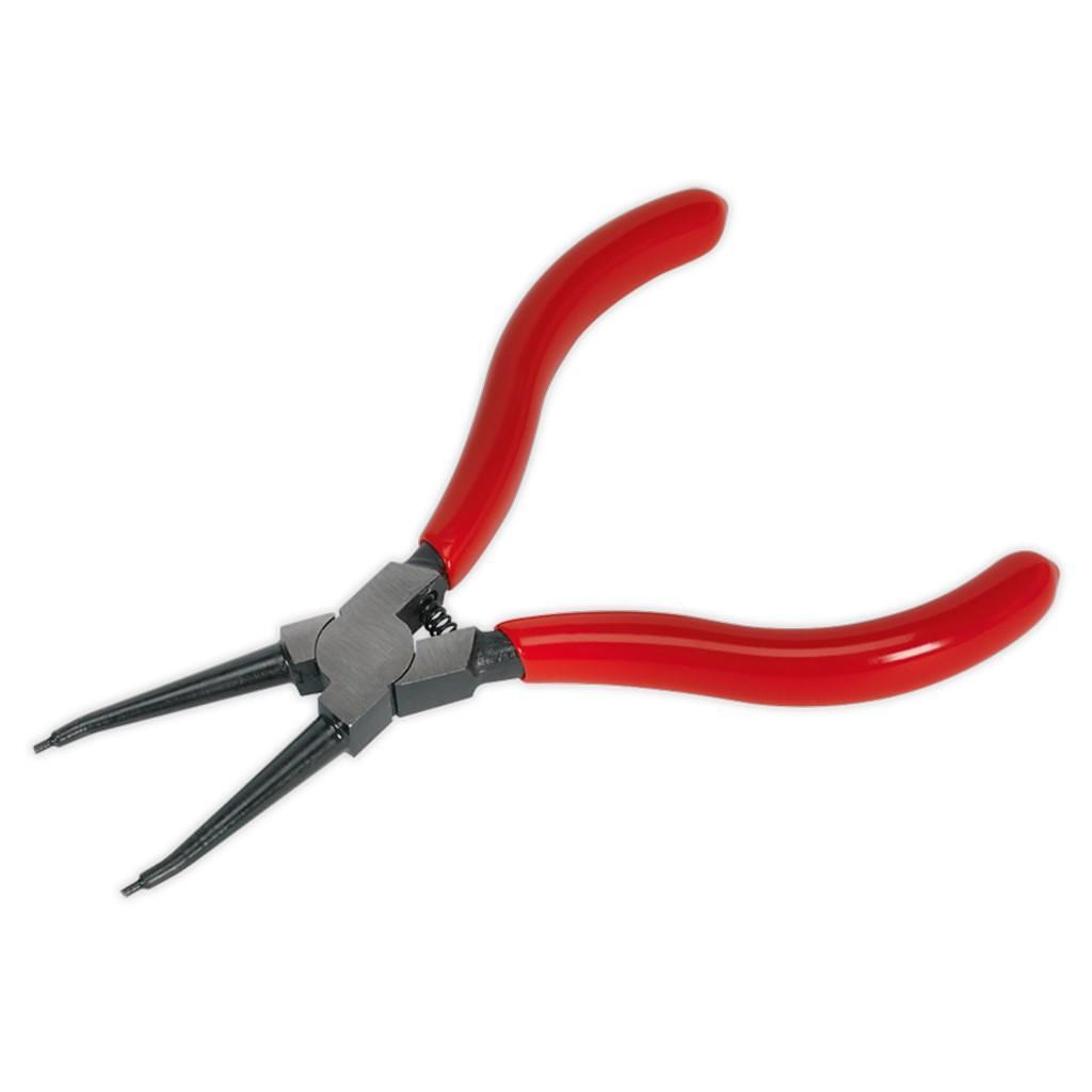 Cleste sigurante externe, varf drept, 140mm, Sealey – In lucru Cleste sigurante externe, varf drept, 140mm, Sealey - In lucru