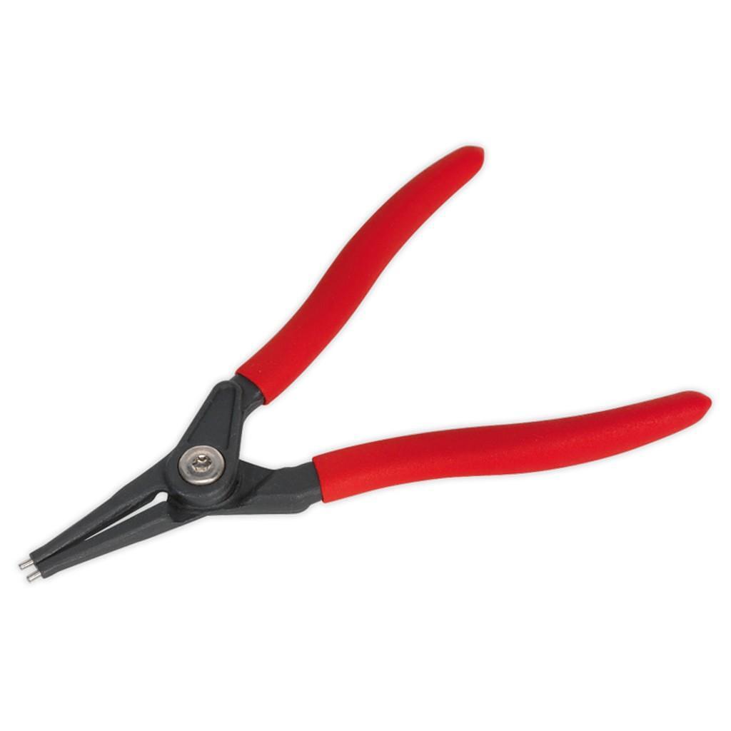 Cleste sigurante externe, varf drept, 170mm – In lucru Cleste sigurante externe, varf drept, 170mm - In lucru