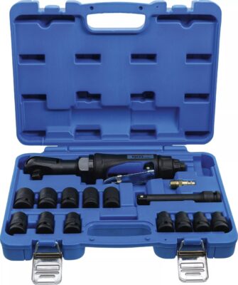 Clichet pneumatic cu tubulare de impact, antrenare 12, 5 mm (1/2"), capacitate max. 102 Nm, 14 piese, BGS 70192