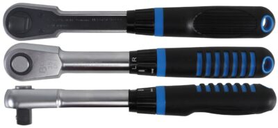 Clichet reversibil cu cap mic, schimbare sens din maner, antrenare12.5mm(1/2"), BGS 357