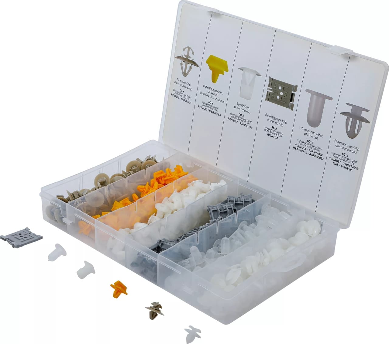 Clipsuri pentru tapiterie : Renault, 300-piese, BGS 9048 – Consumabile etansare si fixare Clipsuri pentru tapiterie : Renault, 300-piese, BGS 9048 - Consumabile etansare si fixare