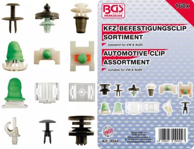 Clipsuri pentru tapiterie : Volkswagen, Audi, 160-piese, BGS 9044