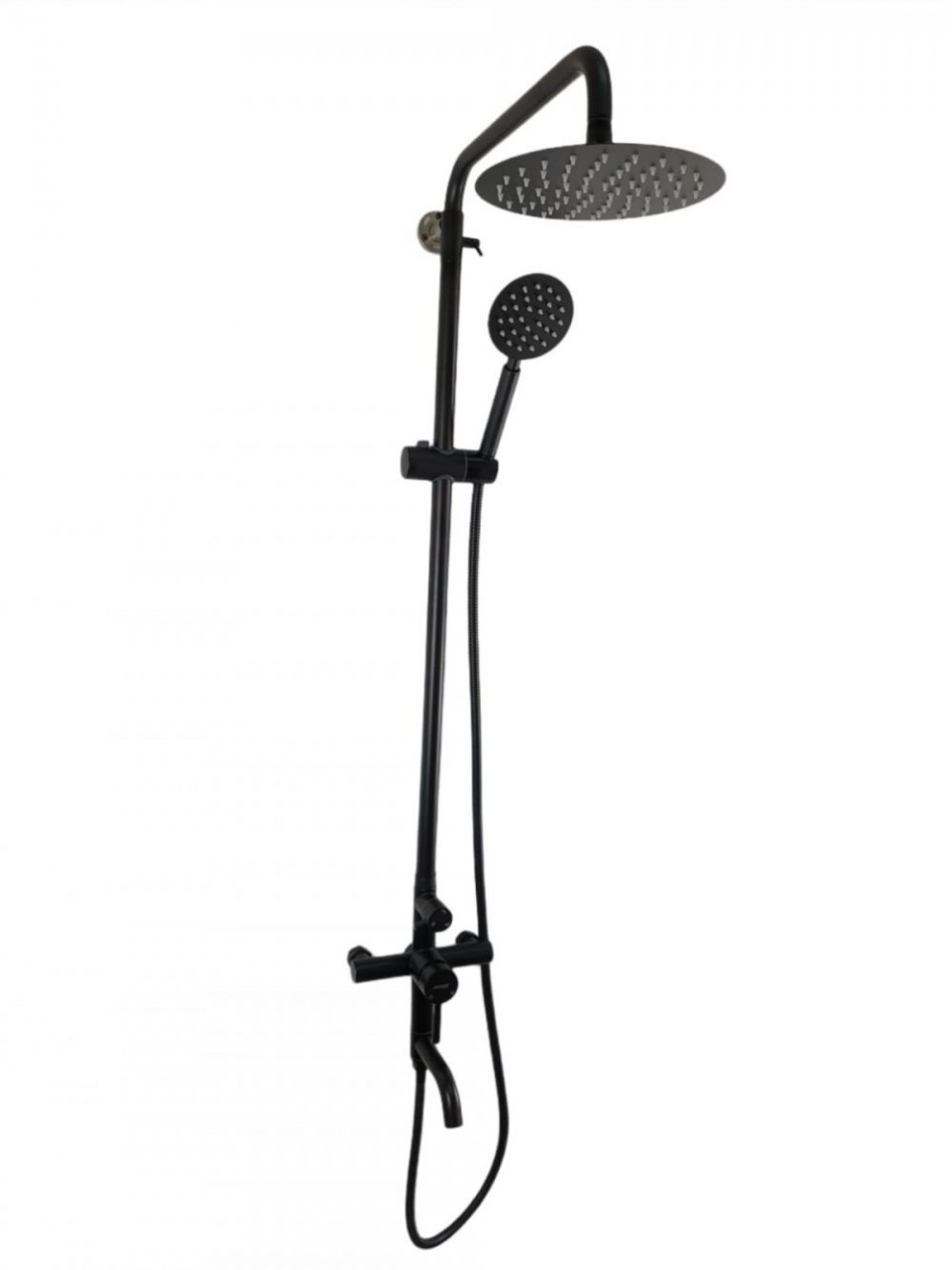 Coloana de dus Mixxus SUS-009-J NEGRU, 120 cm baterie si para, monocomanda, furtun flexibil – In lucru Coloana de dus Mixxus SUS-009-J NEGRU, 120 cm baterie si para, monocomanda, furtun flexibil - In lucru