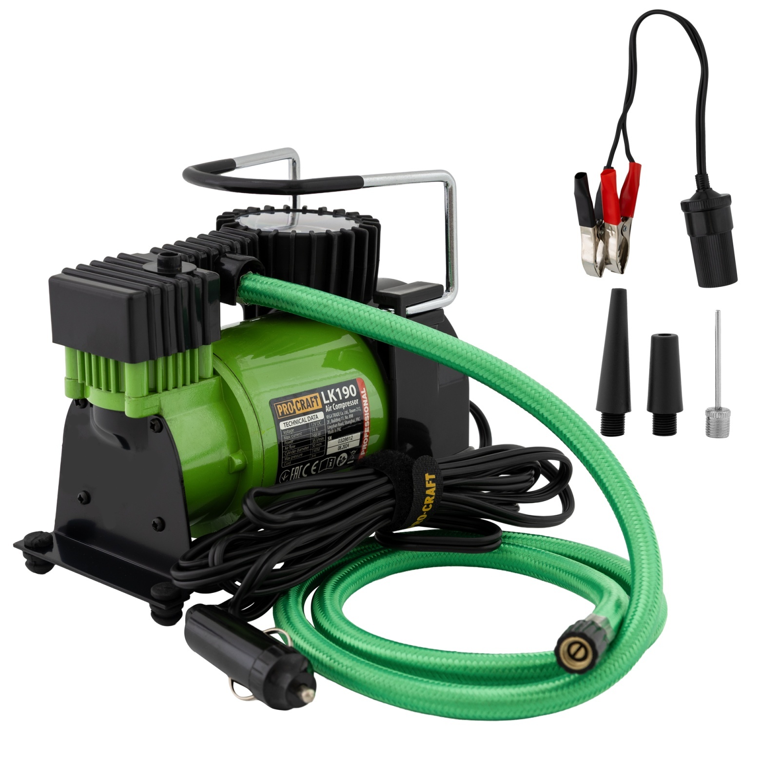 Compresor auto Procraft LK190, 12 V, 35 l/min, 7 bari – Compresoare Compresor auto Procraft LK190, 12 V, 35 l/min, 7 bari - Compresoare