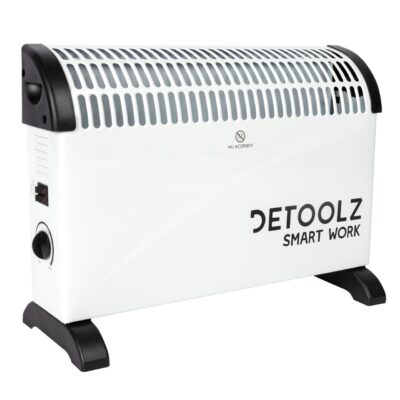 Convector electric Detoolz, 2kW, 3 trepte de putere, cu termostat reglabil