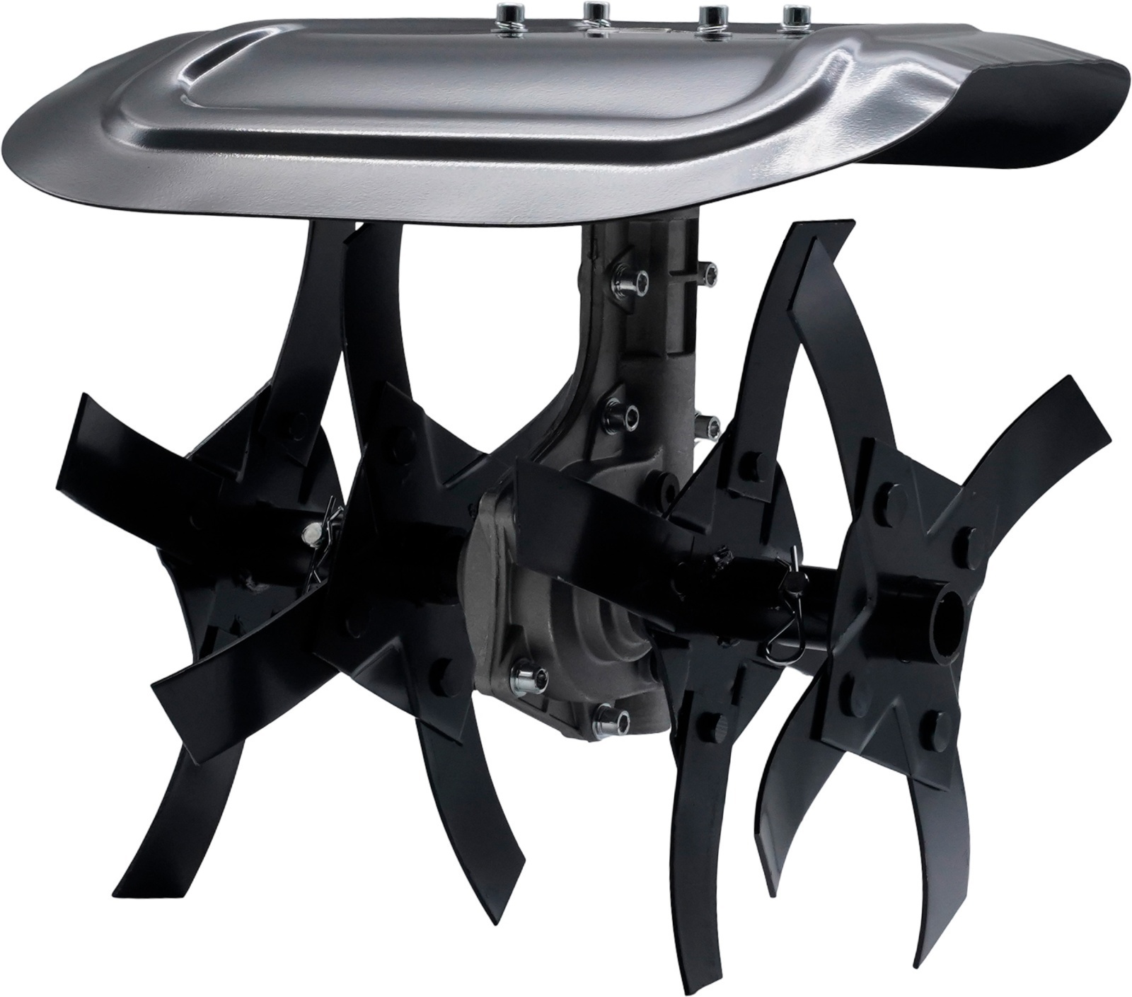 Cultivator pentru motocoasă 9T 28 mm cu apărătoare ROTOR – In lucru Cultivator pentru motocoasă 9T 28 mm cu apărătoare ROTOR - In lucru