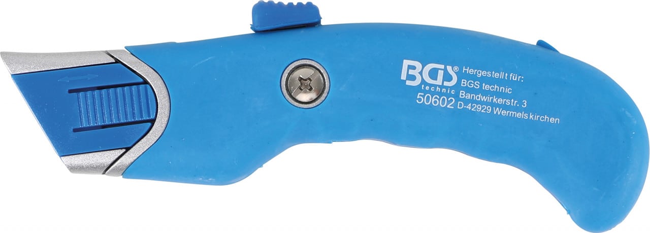 Cutter retractabil cu protectie lama, BGS 50602 – Tinichigerie / Vopsitorie Cutter retractabil cu protectie lama, BGS 50602 - Tinichigerie / Vopsitorie