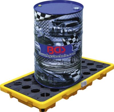 Cuva colectare ulei, cu grila, pentru butoaie 2 x 200l, BGS 70047