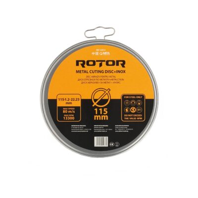 Disc abraziv pentru metal+inox ROTOR 115*1,2*22,23 - Pachet 10 bucati