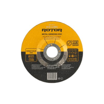 Disc abraziv pentru slefuit metal ROTOR 125*6,0*22,23 - Pachet 10 bucati
