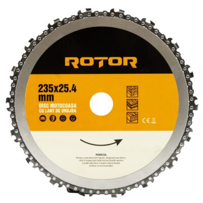 Disc motocoasă cu lanț de drujbă 235x25,4 mm ROTOR