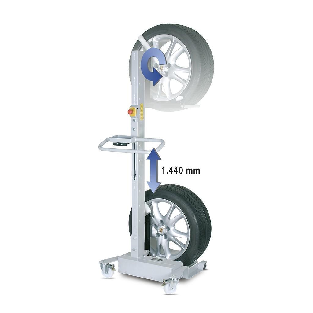 Dispozitiv transport roti Master Wheel 50 – In lucru Dispozitiv transport roti Master Wheel 50 - In lucru