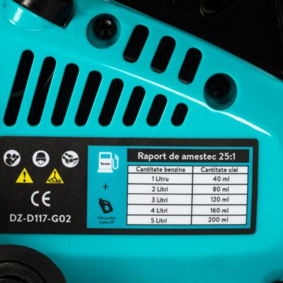 Drujba Detoolz 2500, capacitate cilindrica 25CC 1.2CP, cu lama 12'' si lant, pornire rapida - Unelte de gradina
