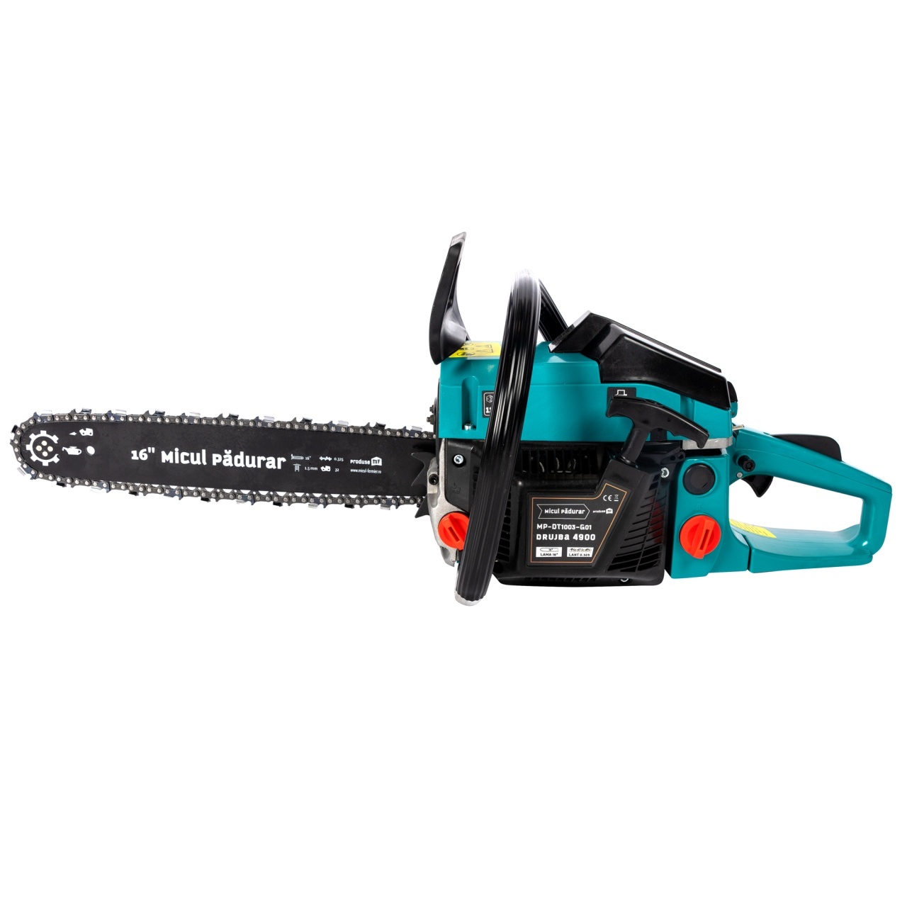Drujba Micul Padurar 4900, capacitate cilindrica 49cc, 2.6 CP, 1 lant 16″ + 1 lama, pornire rapida – Scule electrice Drujba Micul Padurar 4900, capacitate cilindrica 49cc, 2.6 CP, 1 lant 16" + 1 lama, pornire rapida - Scule electrice