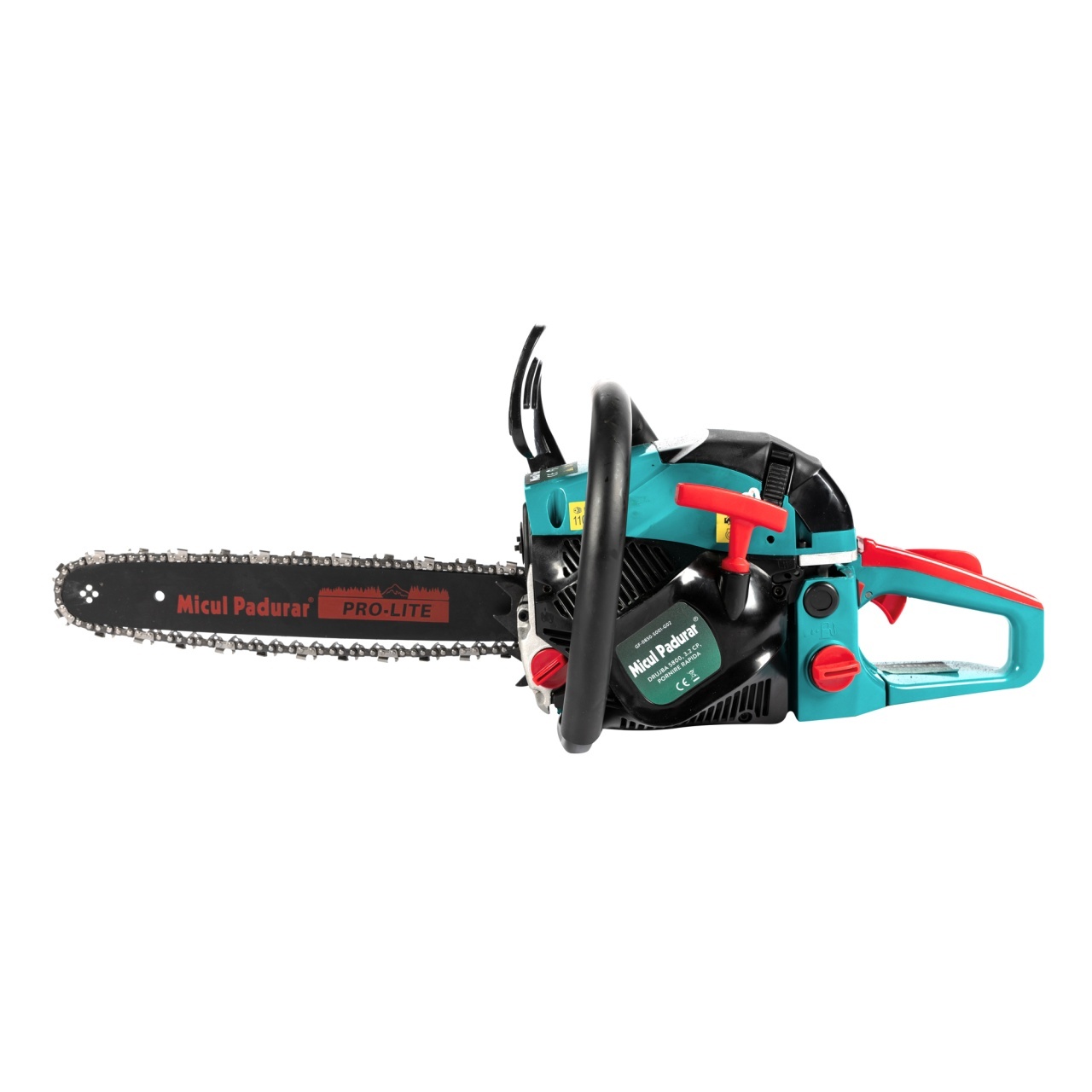 Drujba Micul Padurar 5800, capacitate cilindrica 58cc, 3.2 CP, 1 lant 16″ + 1 lama, pornire rapida – In lucru Drujba Micul Padurar 5800, capacitate cilindrica 58cc, 3.2 CP, 1 lant 16" + 1 lama, pornire rapida - In lucru