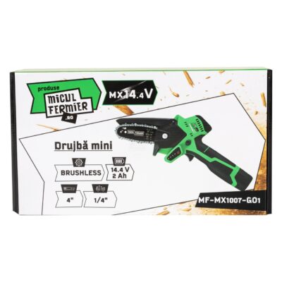 Drujba mini pe acumulator, Micul Fermier 14.4V, 2 Ah, lama 4", Brushless - SimpleTools