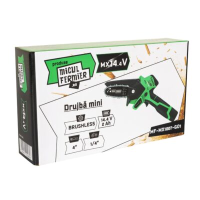 Drujba mini pe acumulator, Micul Fermier 14.4V, 2 Ah, lama 4", Brushless - SimpleTools