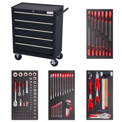 Dulap echipat cu scule, 107 piese, MARCO TOOLS
