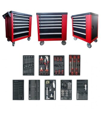 Dulap mobil, 6 sertare,  set scule 155 piese, Sealey