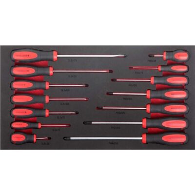 Dulap mobil cu 6 sertare echipat cu scule, 107 piese, MARCO TOOLS - SimpleTools