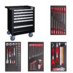 Dulap mobil cu 6 sertare echipat cu scule, 107 piese, MARCO TOOLS - SimpleTools
