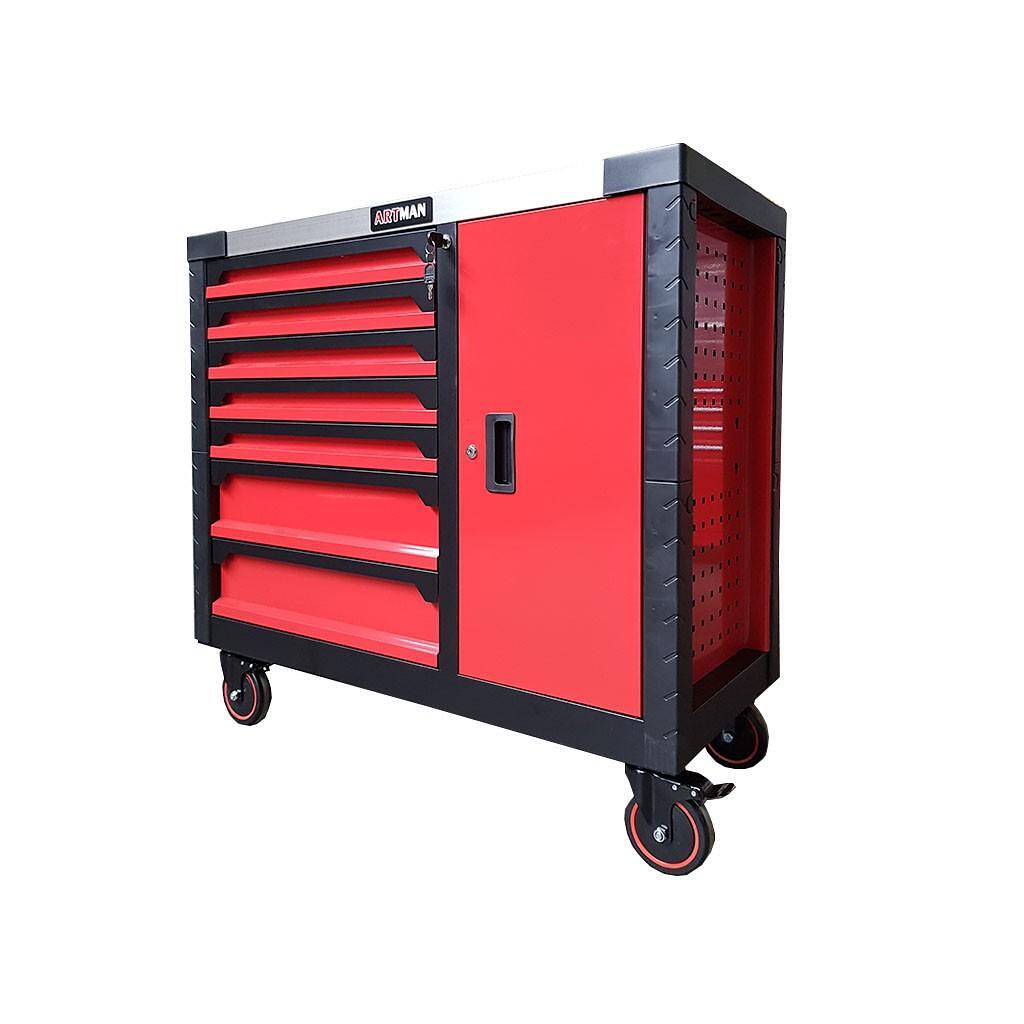 Dulap mobil pentru scule cu 7 sertare și dulap de depozitare Artman – Mobilier atelier Dulap mobil pentru scule cu 7 sertare și dulap de depozitare Artman - Mobilier atelier